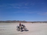 In the desert this morning.